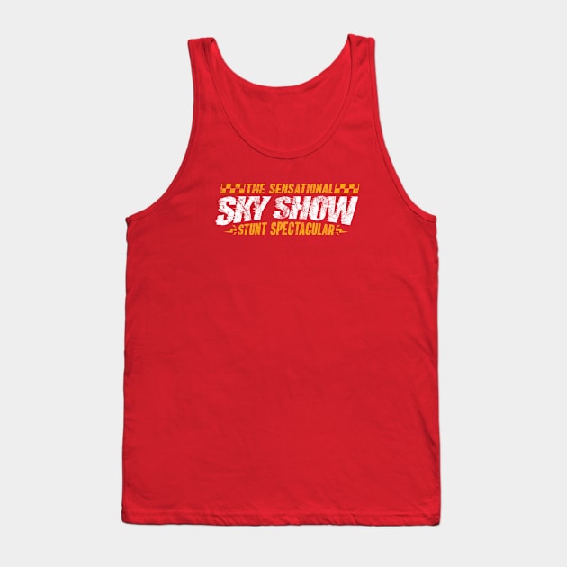 2021 - The Sensational Sky Show (Red - Worn) Tank Top by jepegdesign